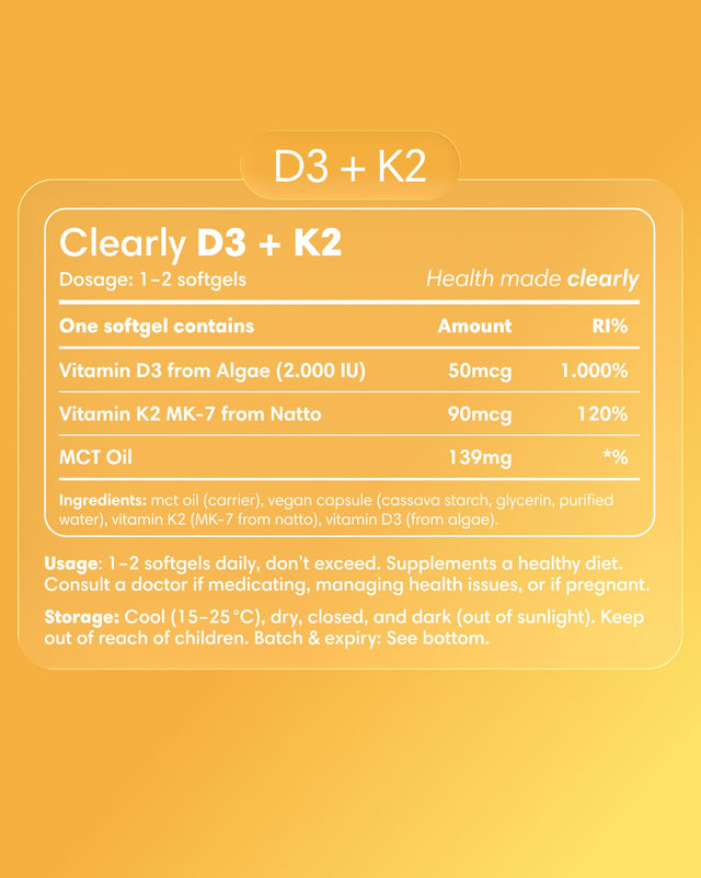  Clearly - D3 + K2